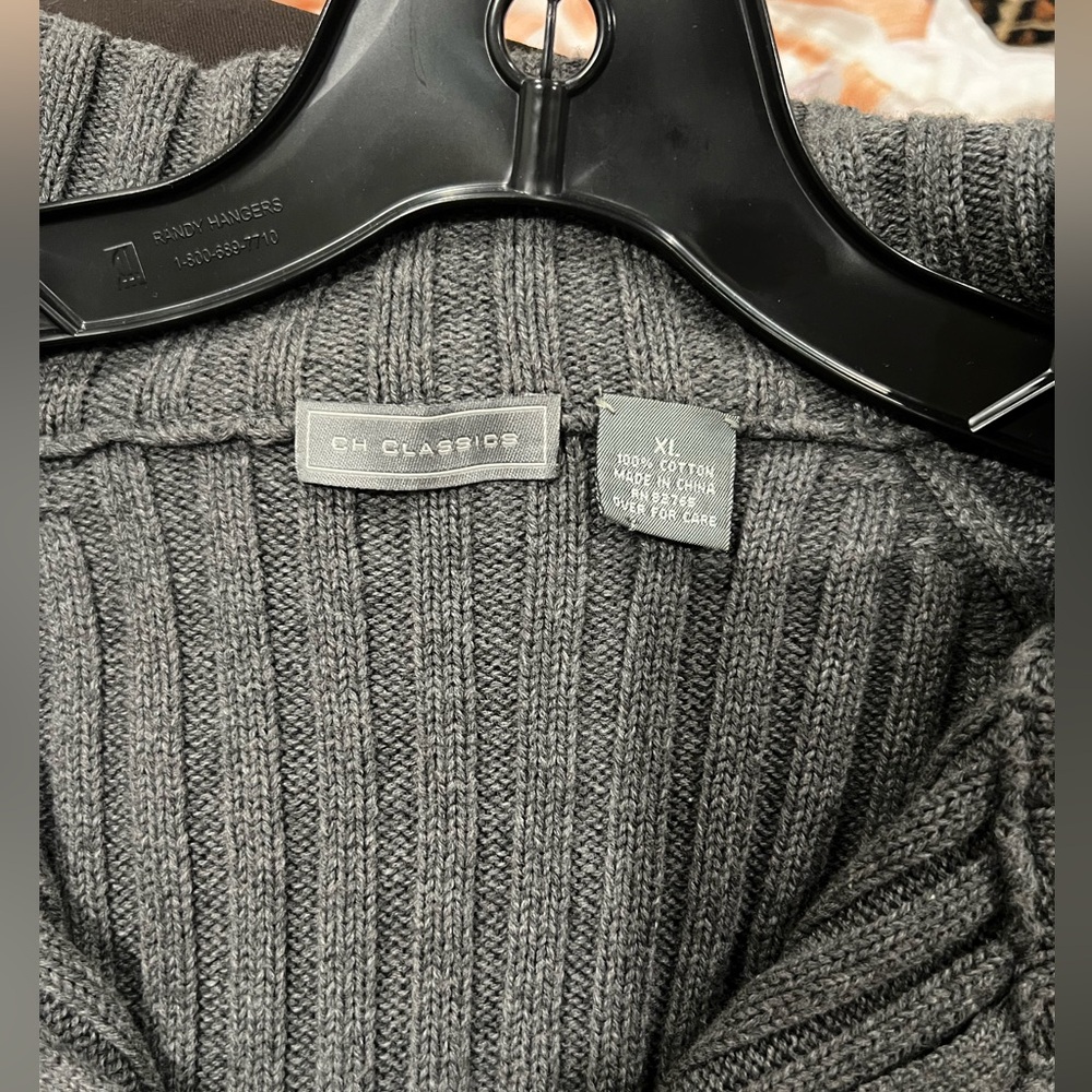 Charcoal Ribbed Sweater - Picture 7 of 7